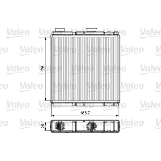 811543 Heat Exchanger, interior heating