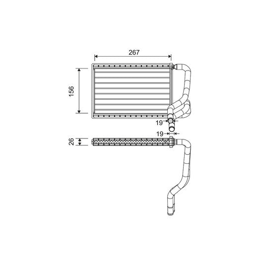 811568 Heat Exchanger, interior heating