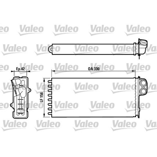 812128 Heat Exchanger, interior heating