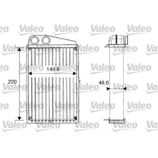 812247 Heat Exchanger, interior heating