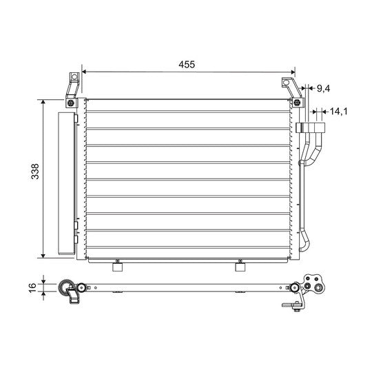 812664 Condenser, air conditioning