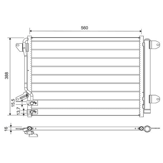 812665 Condenser, air conditioning