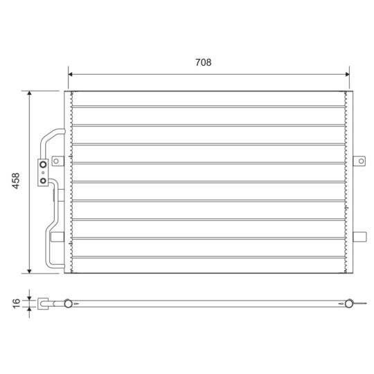 812710 Condenser, air conditioning
