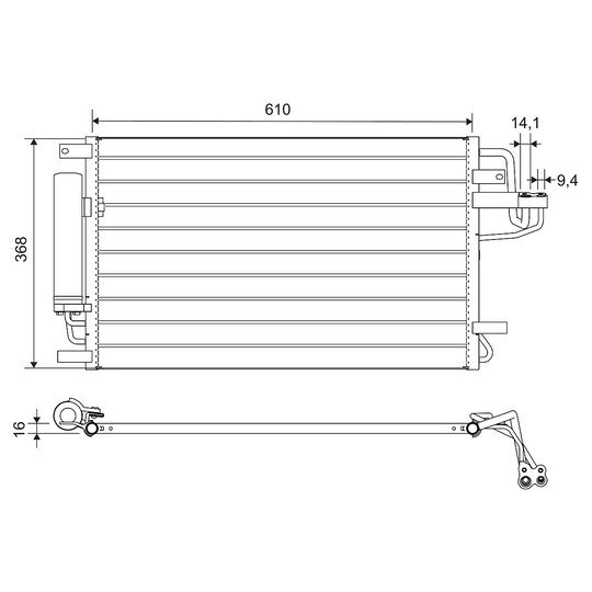 812716 Condenser, air conditioning