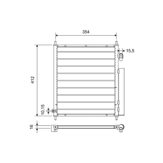 812719 Condenser, air conditioning