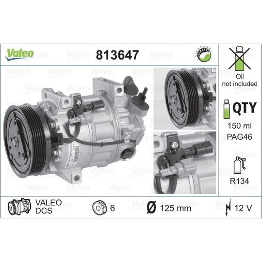 813647 Compressor, air conditioning