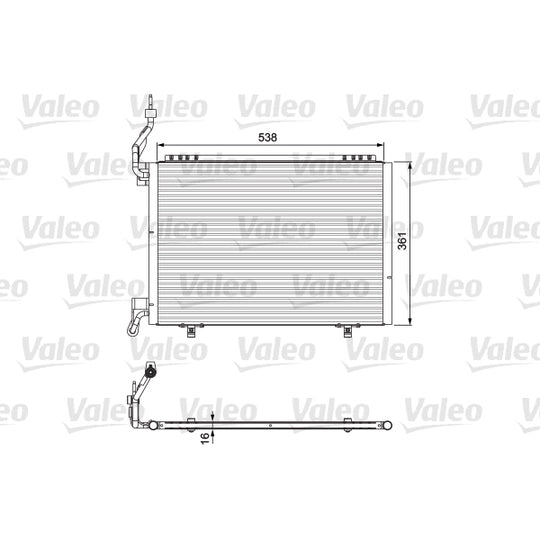 814075 Condenser, air conditioning