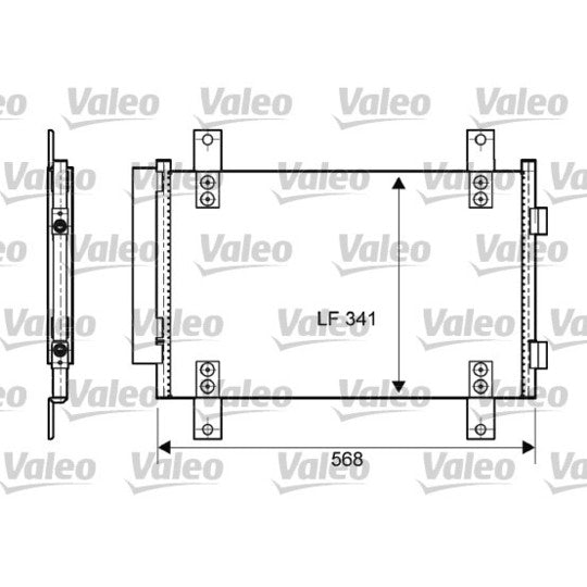 814081 Condenser, air conditioning