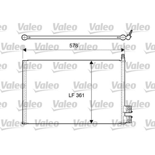 814083 Condenser, air conditioning