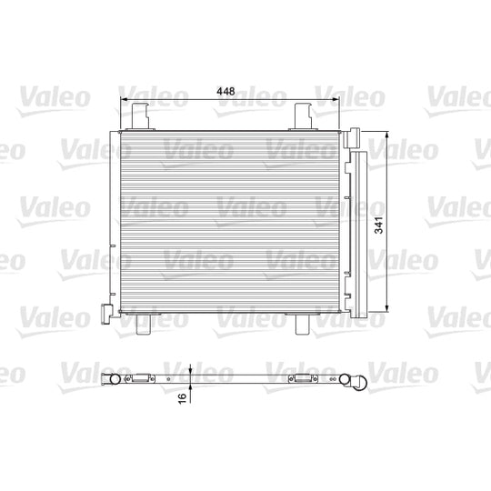 814168 Condenser, air conditioning