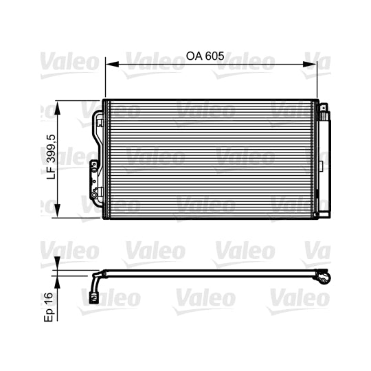 814191 Condenser, air conditioning