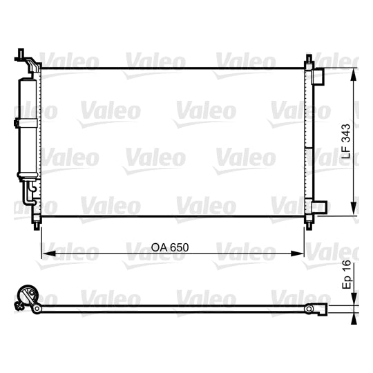 814221 Condenser, air conditioning