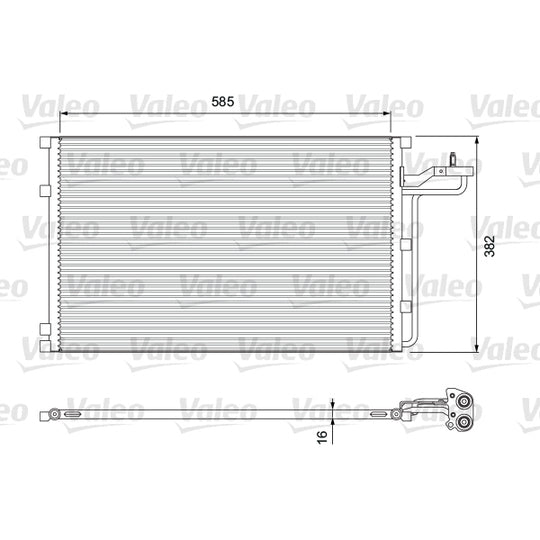 814416 Condenser, air conditioning