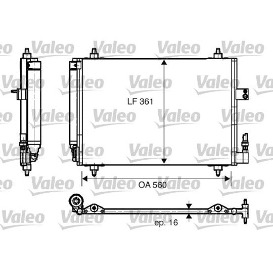 817824 Condenser, air conditioning