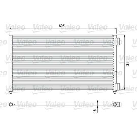 818017 Condenser, air conditioning