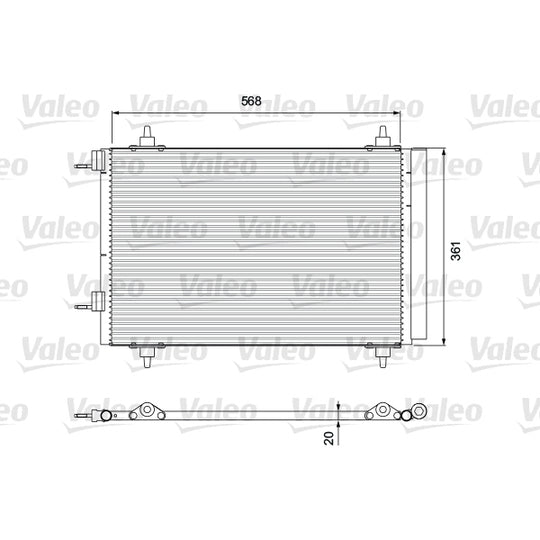 818171 Condenser, air conditioning