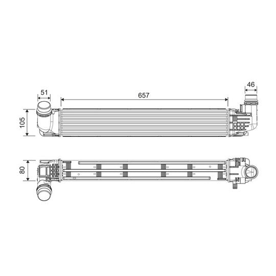 818228 Intercooler, charger