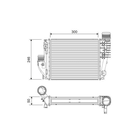818304 Intercooler, charger