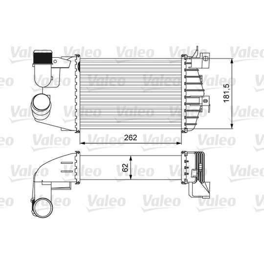 818627 Intercooler, charger