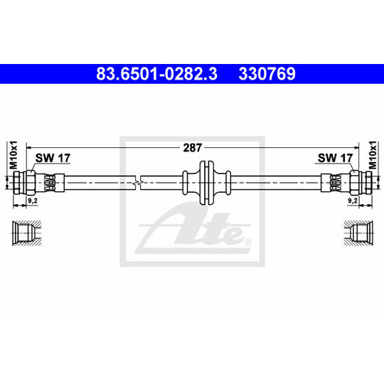 83.6501-0282.3 Brake Hose