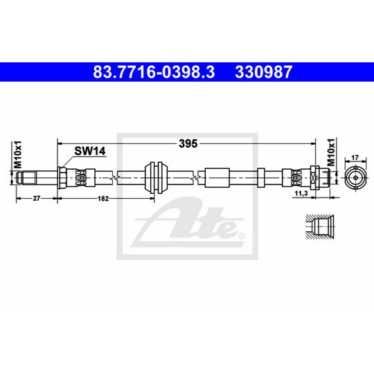 83.7716-0398.3 Brake Hose