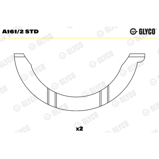 A161/2 STD Thrust Washer, crankshaft