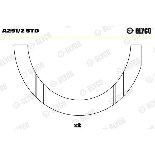 A291/2 STD Thrust Washer, crankshaft