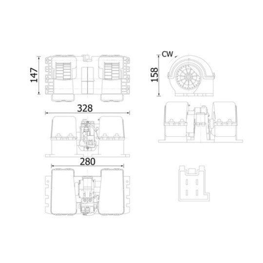 AB 38 000S Interior Blower