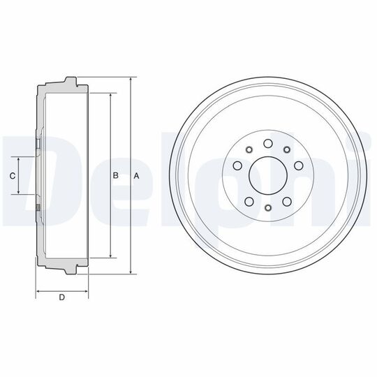 BF629 Brake Drum