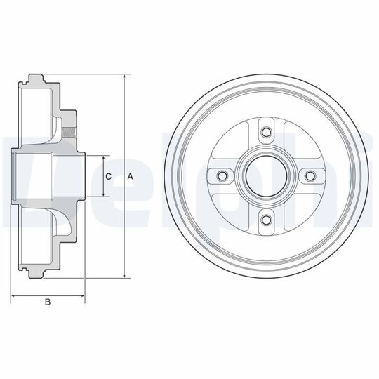 BF630 Brake Drum