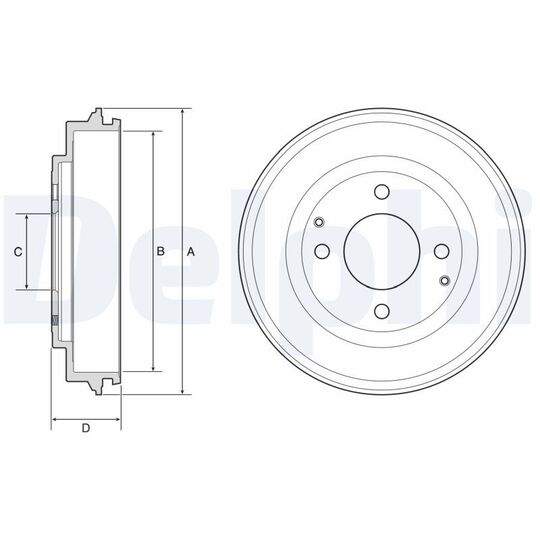 BF632 Brake Drum