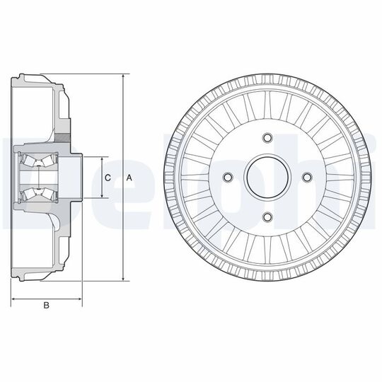 BFR768 Brake Drum