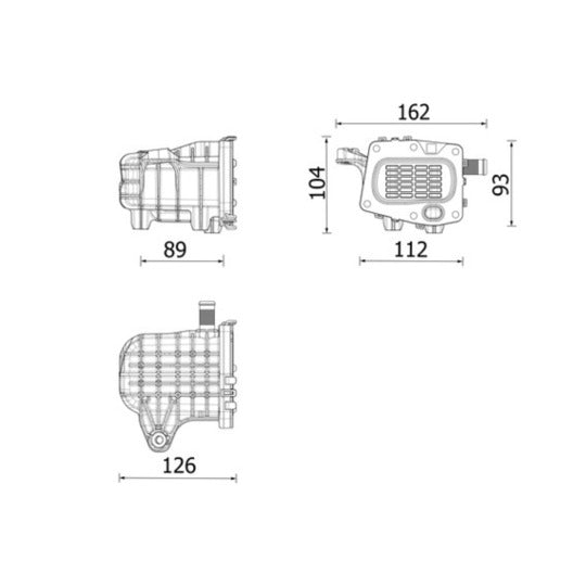 CE 41 000P Cooler, exhaust gas recirculation
