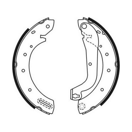 C01046ABE Brake Shoe Set