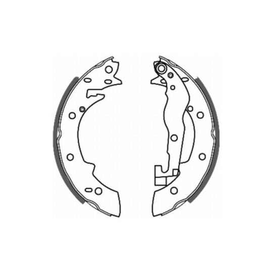 C0P001ABE Brake Shoe Set