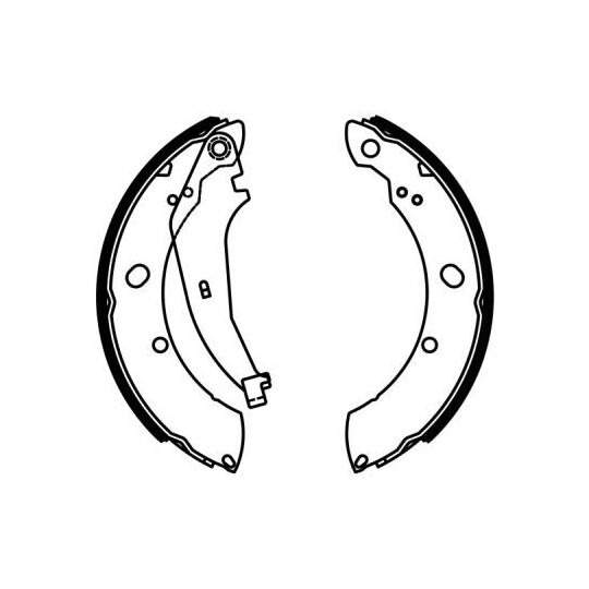 C0Y009ABE Brake Shoe Set