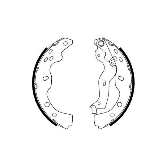 C08024ABE Brake Shoe Set