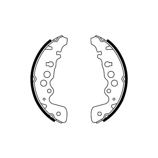 C08018ABE Brake Shoe Set