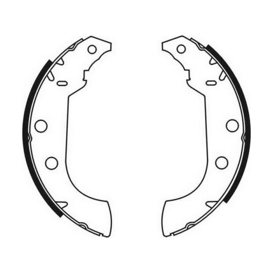 C0P008ABE Brake Shoe Set