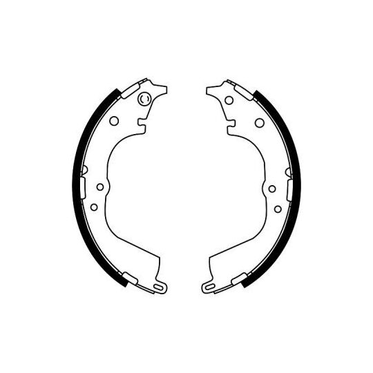 C02072ABE Brake Shoe Set