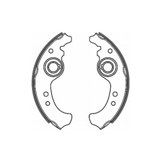 C0F001ABE Brake Shoe Set