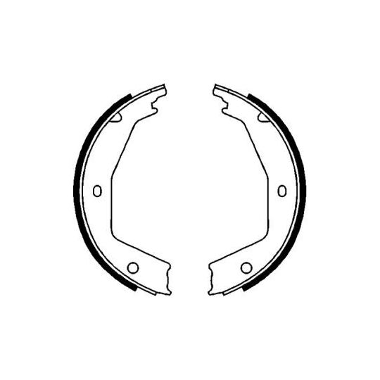 CRG001ABE Brake Shoe Set, parking brake