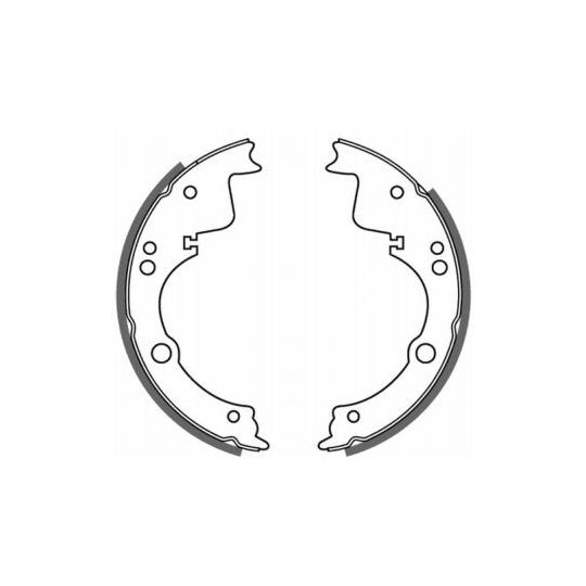 C0E002ABE Brake Shoe Set