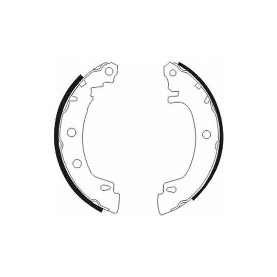 C0R012ABE Brake Shoe Set