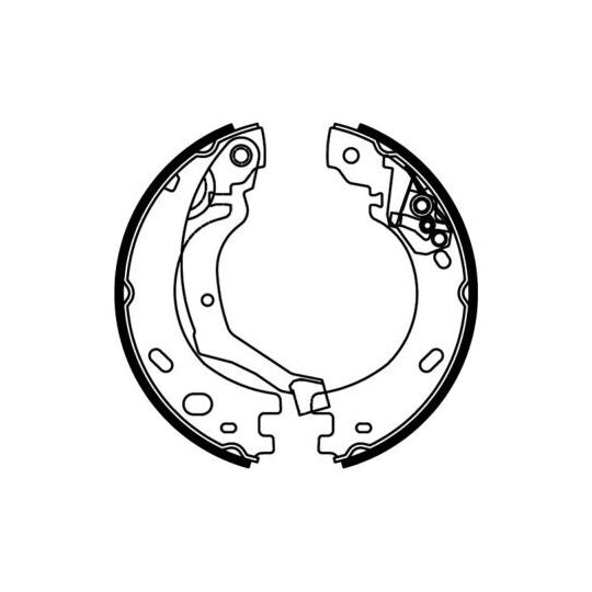 CRI002ABE Brake Shoe Set, parking brake