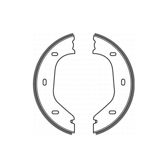 CRB000ABE Brake Shoe Set, parking brake