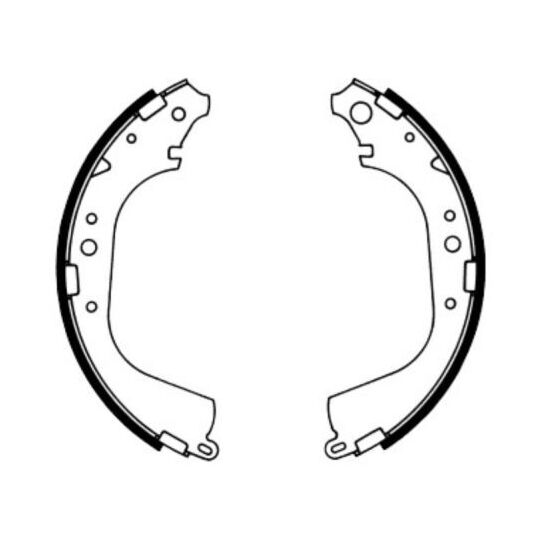 C02039ABE Brake Shoe Set