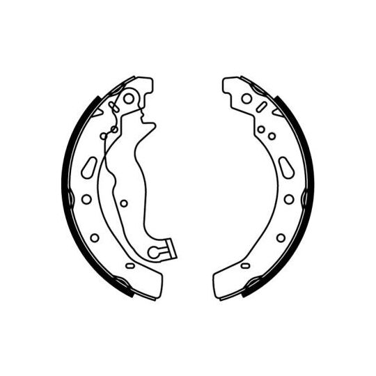 C0G055ABE Brake Shoe Set