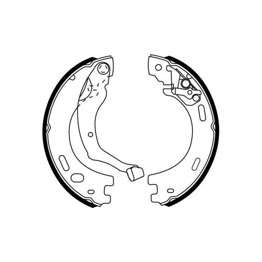 CRI000ABE Brake Shoe Set, parking brake