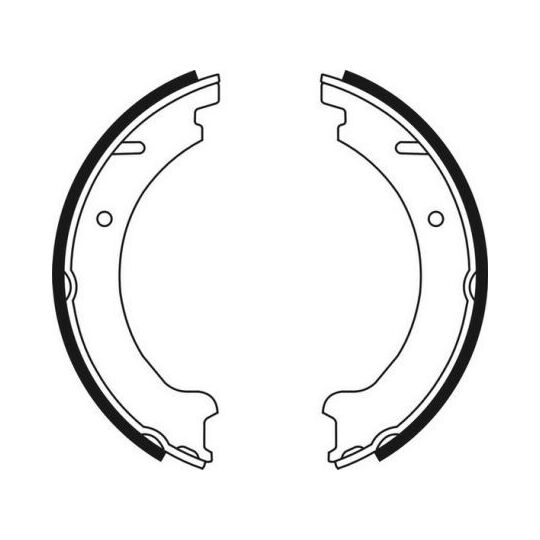 CRV002ABE Brake Shoe Set, parking brake
